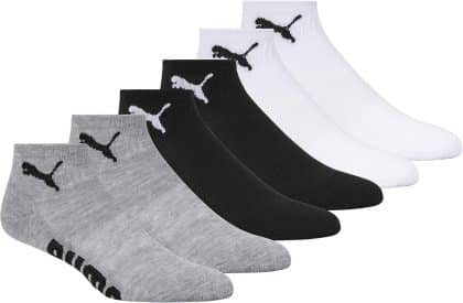 PUMA Women's 6 Pack Quarter Crew Socks