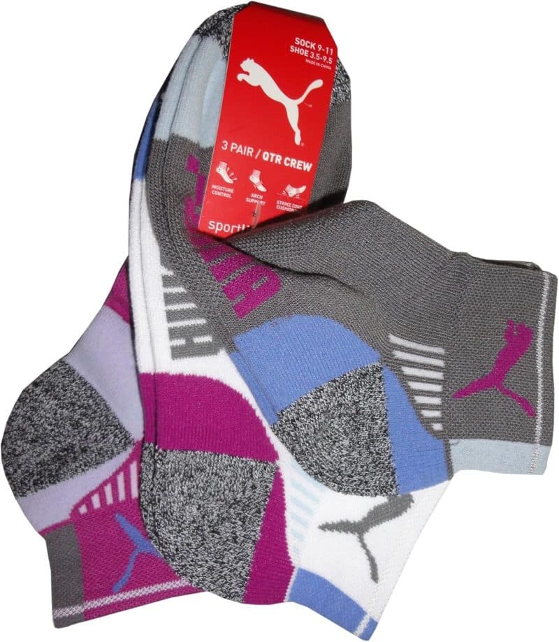 PUMA Women's 6 Pack Quarter Crew Socks - Image 11