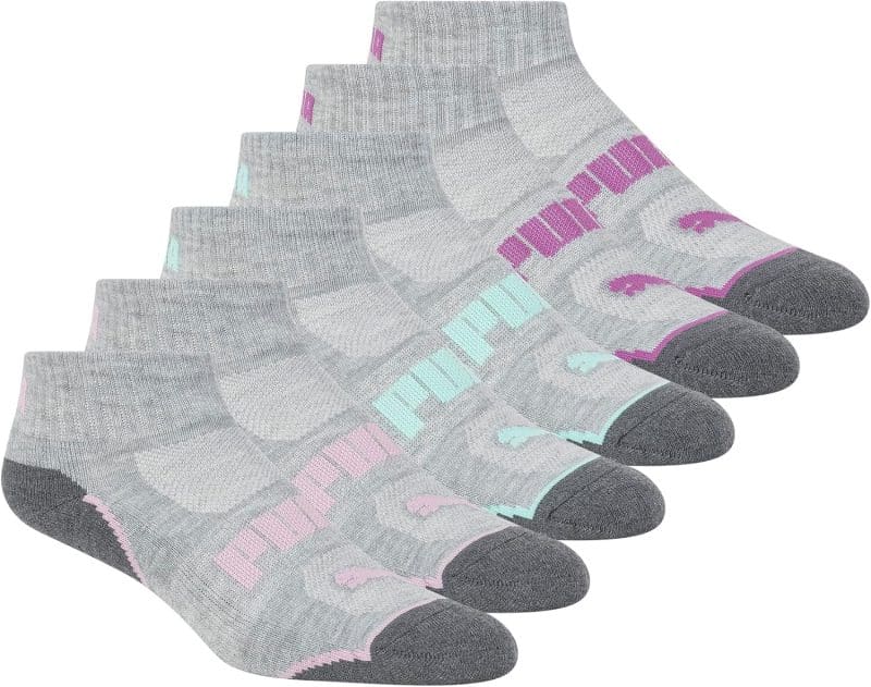 PUMA Women's 6 Pack Quarter Crew Socks - Image 20