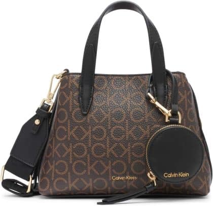 Calvin Klein Millie 2 in 1 Triple Compartment Mini Satchel Crossbody