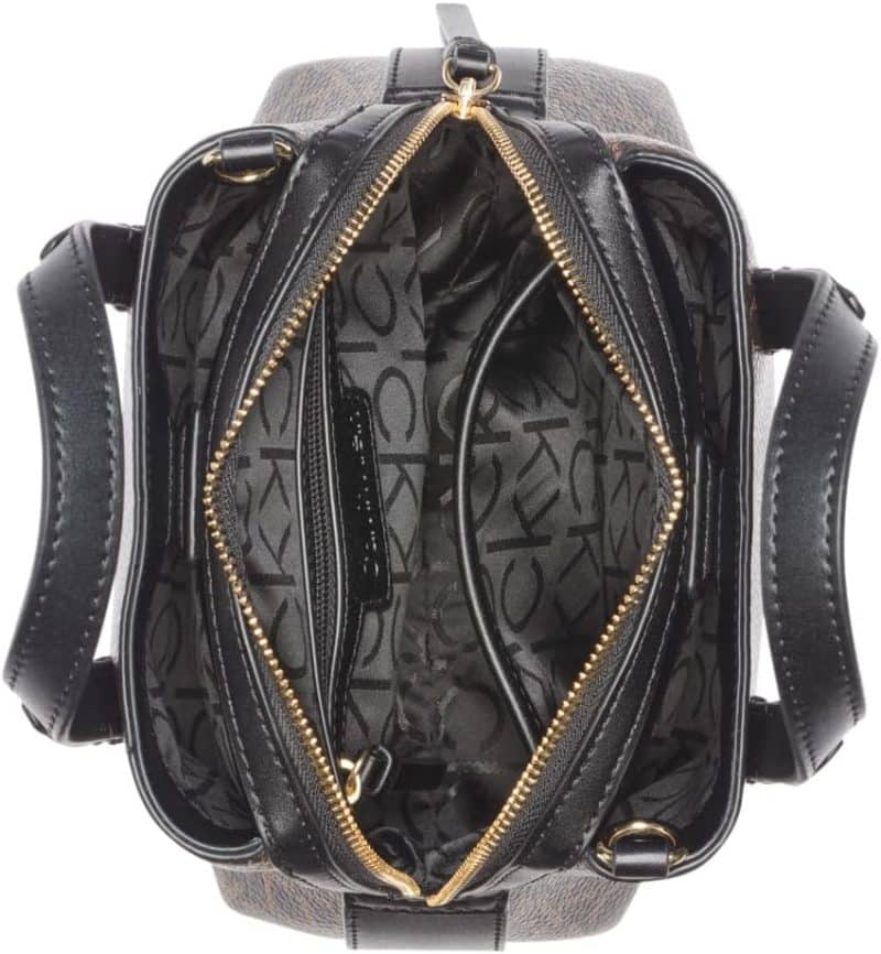 Calvin Klein Millie 2 in 1 Triple Compartment Mini Satchel Crossbody - Image 10