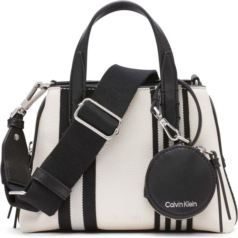 Calvin Klein Millie 2 in 1 Triple Compartment Mini Satchel Crossbody - Image 17