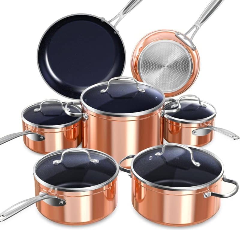 Nuwave Healthy Duralon Blue Ceramic Nonstick Cookware Set - Image 11
