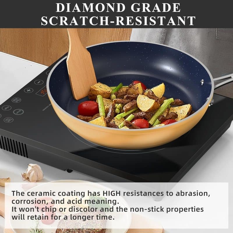 Nuwave Healthy Duralon Blue Ceramic Nonstick Cookware Set - Image 23