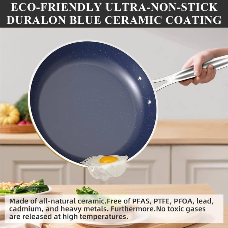 Nuwave Healthy Duralon Blue Ceramic Nonstick Cookware Set - Image 24