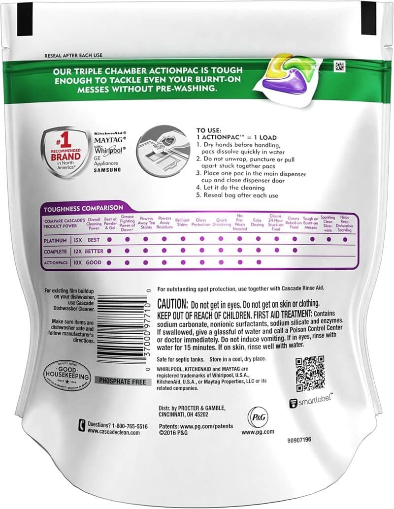 Cascade Platinum Dishwasher Pods - Image 21