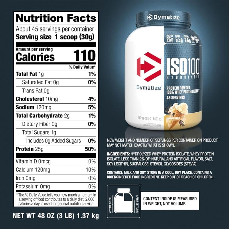 Dymatize ISO100 Hydrolyzed Protein Powder - Image 8