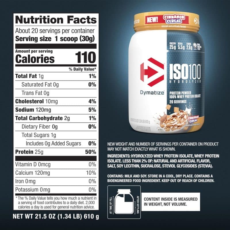 Dymatize ISO100 Hydrolyzed Protein Powder - Image 14