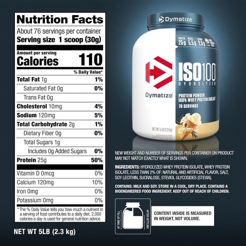 Dymatize ISO100 Hydrolyzed Protein Powder - Image 105