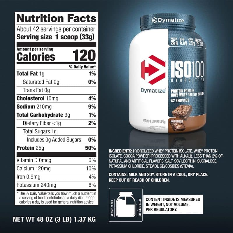 Dymatize ISO100 Hydrolyzed Protein Powder - Image 112