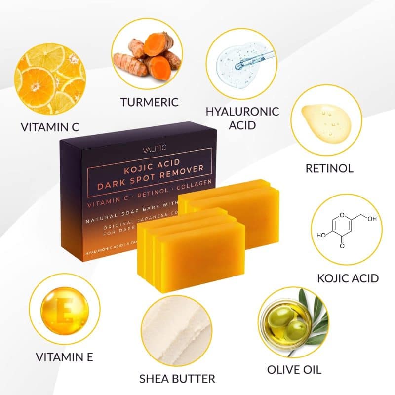 VALITIC Kojic Acid Dark Spot Remover Soap Bar - Image 6