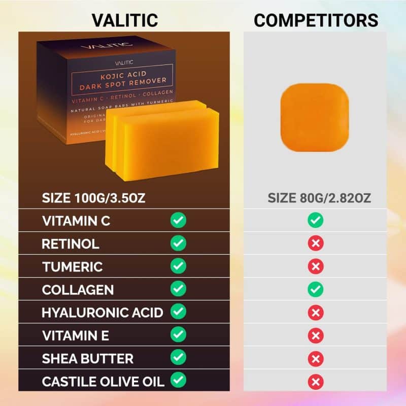 VALITIC Kojic Acid Dark Spot Remover Soap Bar - Image 15