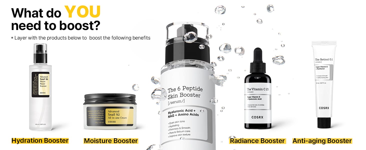 peptide serum snail essence cream vitamin c 23% retinol 0.1% cream dermatological clinically tested