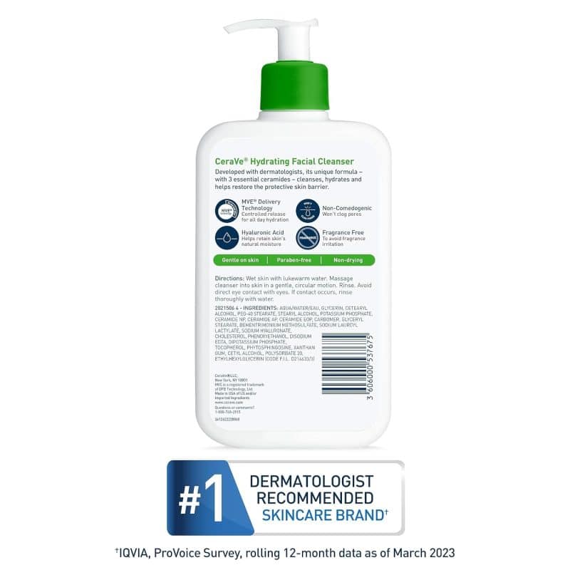 CeraVe Hydrating Facial Cleanser - Image 7