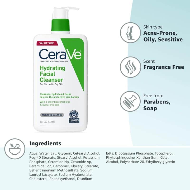 CeraVe Hydrating Facial Cleanser - Image 10