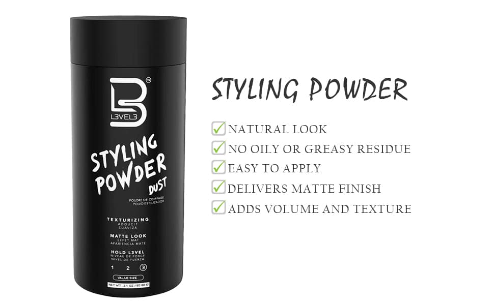 hair products, hair powder, hair powder for men, matte finish powder, hair styling products, hair