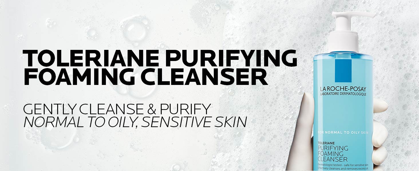 toleriane purifying foaming cleanser banner