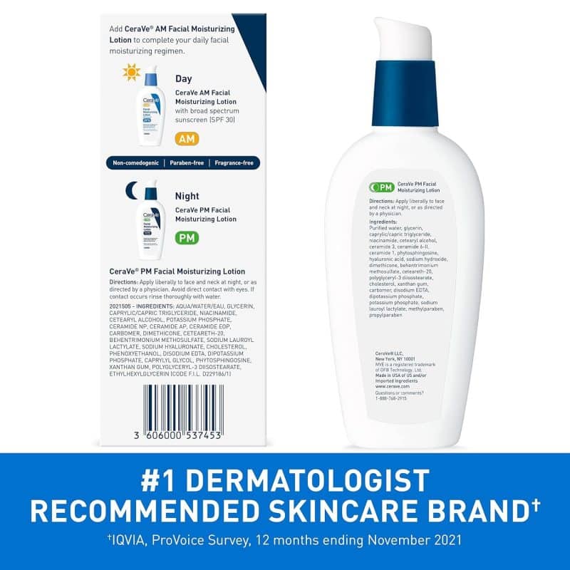 CeraVe PM Facial Moisturizing Lotion - Image 6
