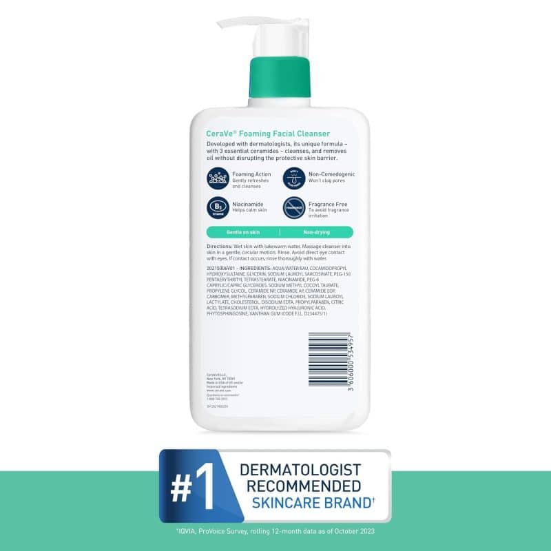 CeraVe Foaming Facial Cleanser - Image 8