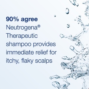 90% agree Neutrogena Therapeutic shampoo provides immediate relief for itchy, flaky scalps
