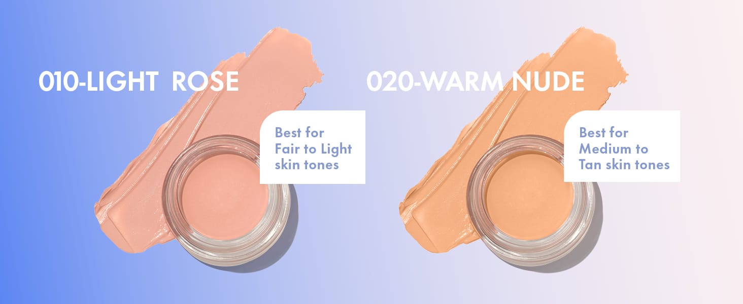 Available in 2 shades- 010 light rose and 020 warm nude
