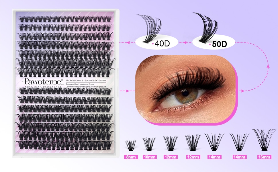 40D 50D lash extension kit