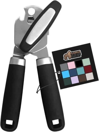 GORILLA GRIP Heavy Duty Stainless Steel Can Opener and Bottle Opener