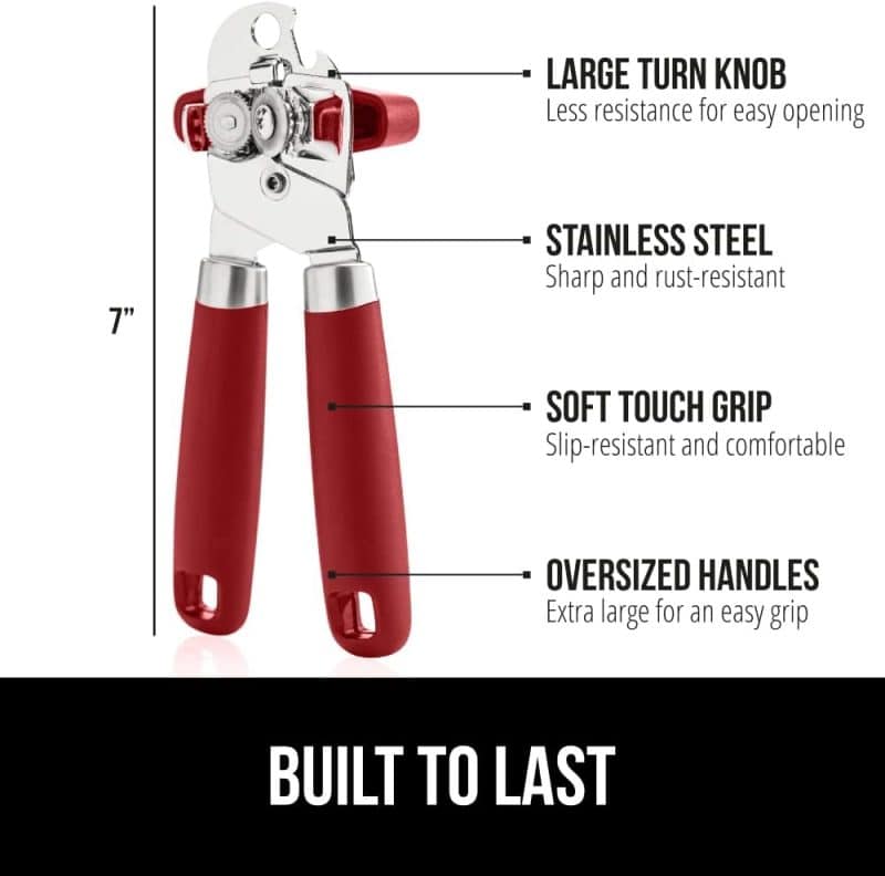 GORILLA GRIP Heavy Duty Stainless Steel Can Opener and Bottle Opener - Image 20