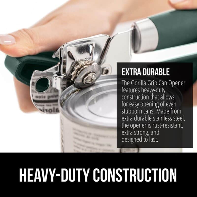 GORILLA GRIP Heavy Duty Stainless Steel Can Opener and Bottle Opener - Image 58
