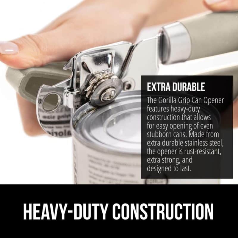 GORILLA GRIP Heavy Duty Stainless Steel Can Opener and Bottle Opener - Image 85