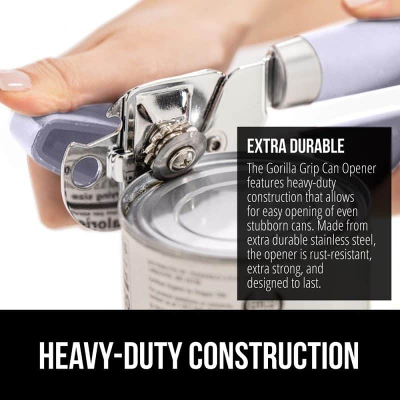 GORILLA GRIP Heavy Duty Stainless Steel Can Opener and Bottle Opener - Image 94