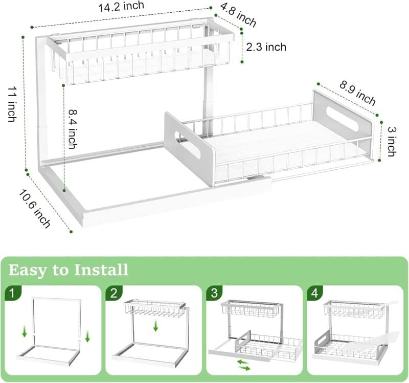 REALINN Under Sink Organizer and Storage - Image 25