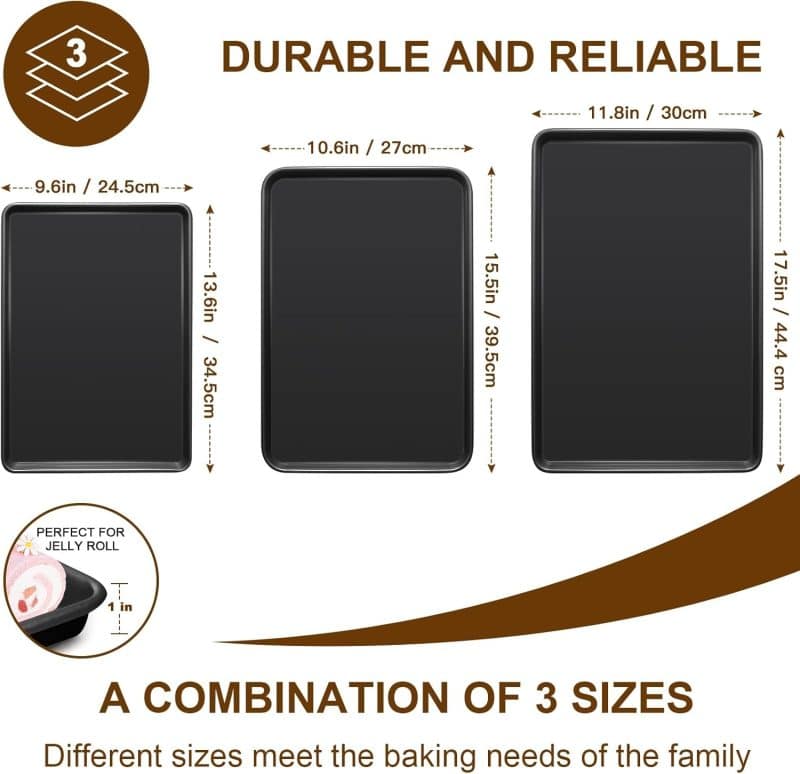 Deedro Baking Sheet Pan Set of 3 - Image 10