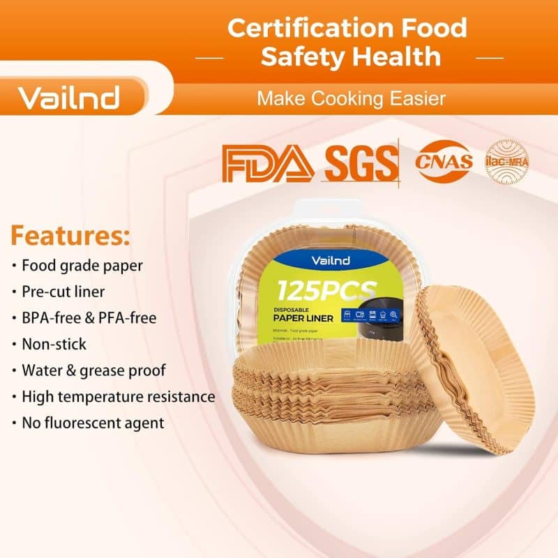 vailnd Air Fryer Disposable Paper Liners - Image 8