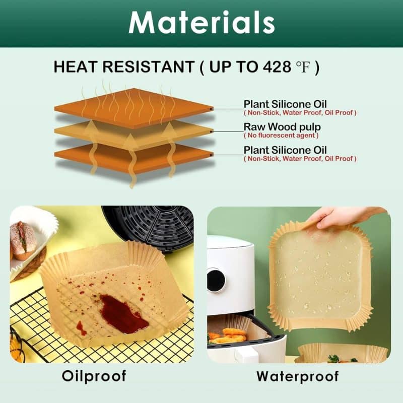 vailnd Air Fryer Disposable Paper Liners - Image 40