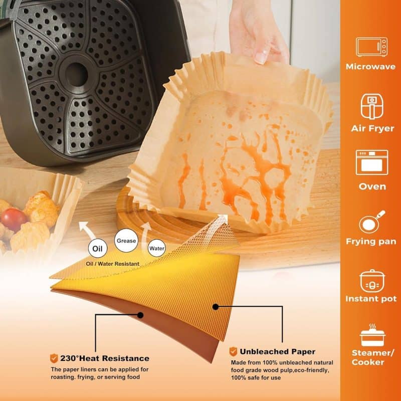vailnd Air Fryer Disposable Paper Liners - Image 48