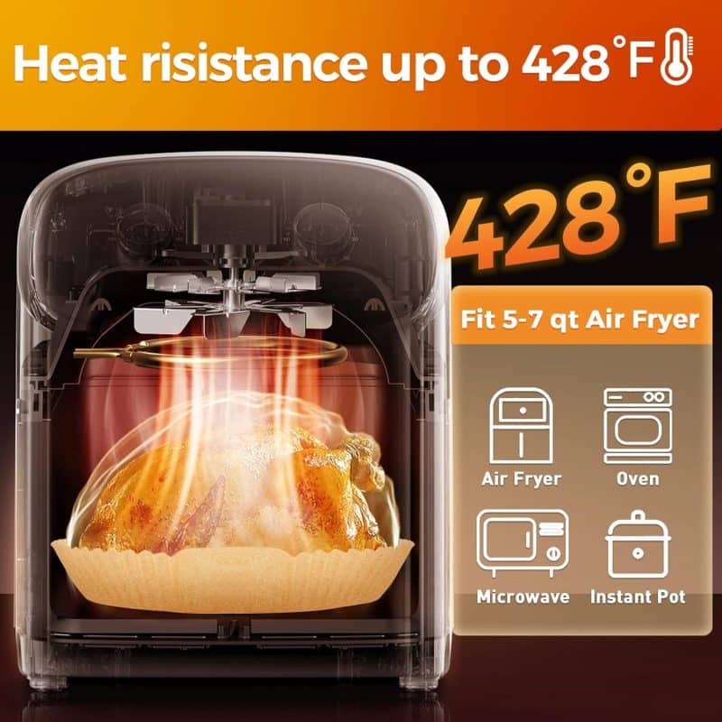 vailnd Air Fryer Disposable Paper Liners - Image 49