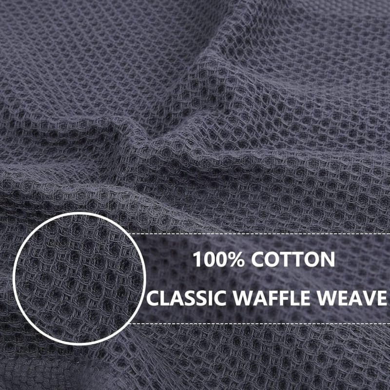 Homaxy 100% Cotton Waffle Weave Kitchen Dish Towels - Image 2