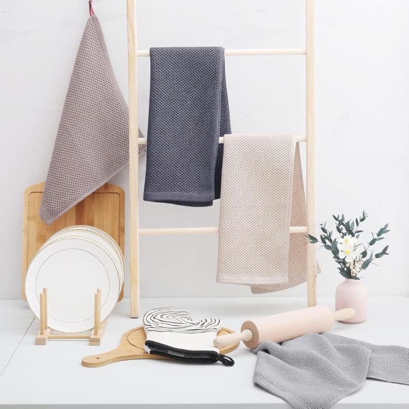 Homaxy 100% Cotton Waffle Weave Kitchen Dish Towels - Image 6