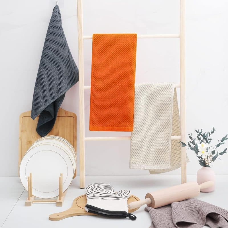 Homaxy 100% Cotton Waffle Weave Kitchen Dish Towels - Image 35