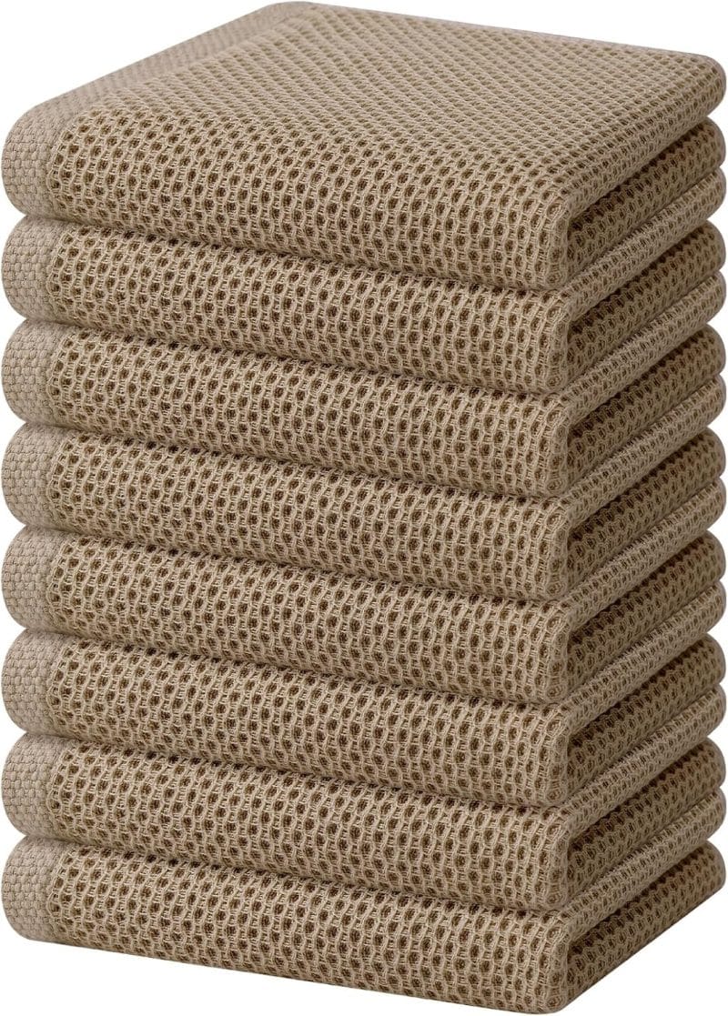Homaxy 100% Cotton Waffle Weave Kitchen Dish Towels - Image 48