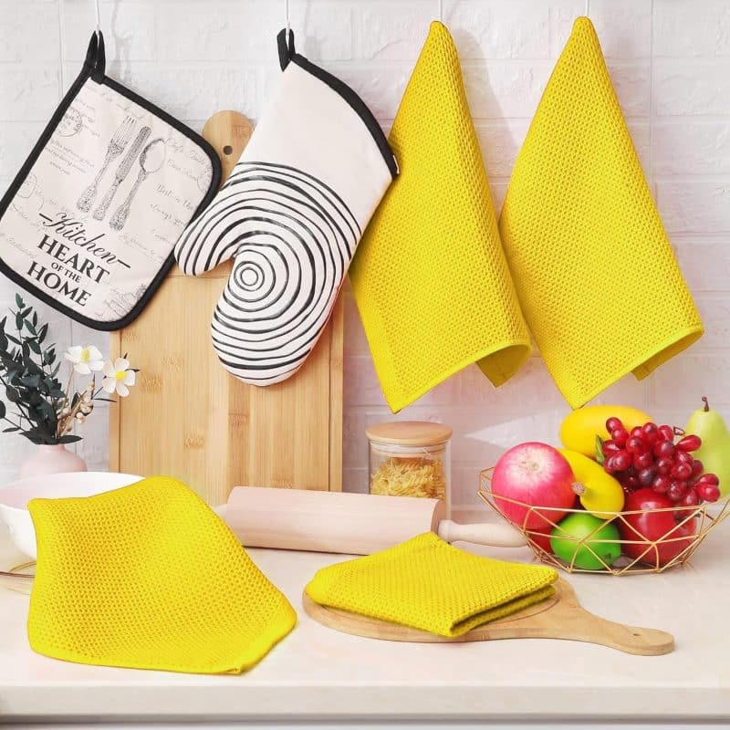 Homaxy 100% Cotton Waffle Weave Kitchen Dish Towels - Image 60