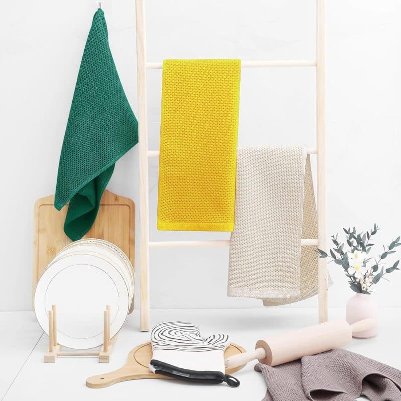 Homaxy 100% Cotton Waffle Weave Kitchen Dish Towels - Image 67
