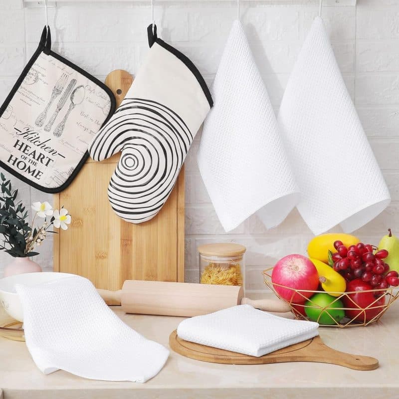 Homaxy 100% Cotton Waffle Weave Kitchen Dish Towels - Image 74