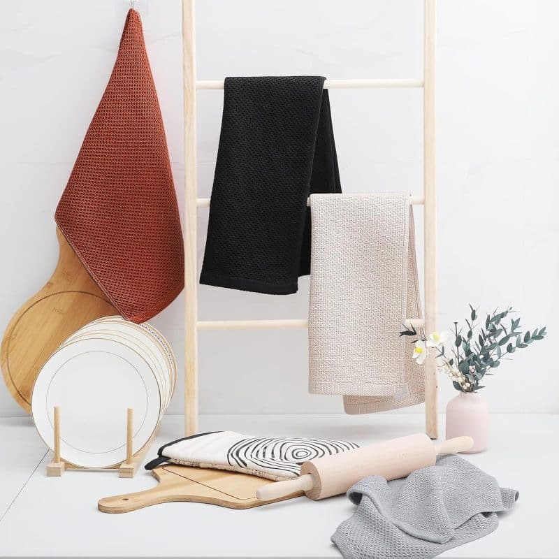 Homaxy 100% Cotton Waffle Weave Kitchen Dish Towels - Image 81