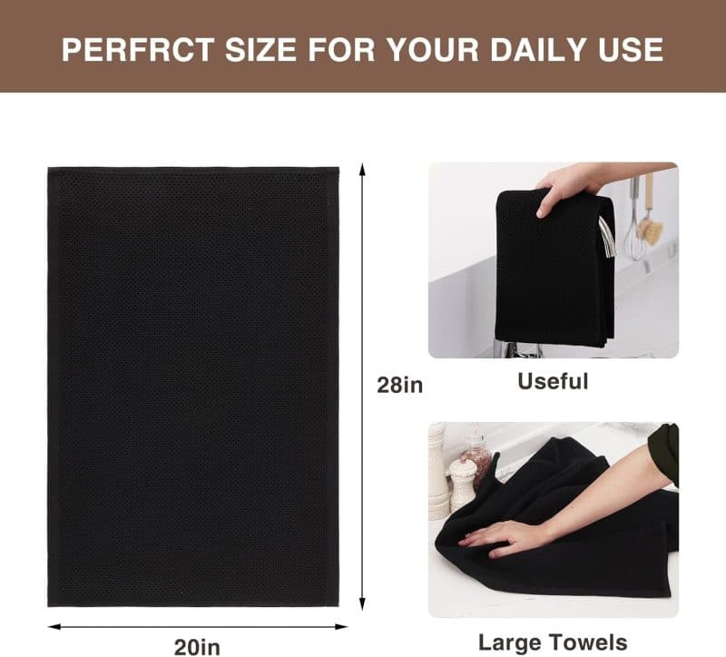 Homaxy 100% Cotton Waffle Weave Kitchen Dish Towels - Image 92