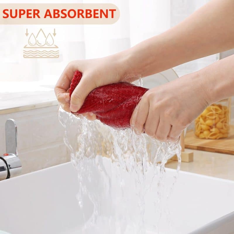 Homaxy 100% Cotton Waffle Weave Kitchen Dish Towels - Image 107
