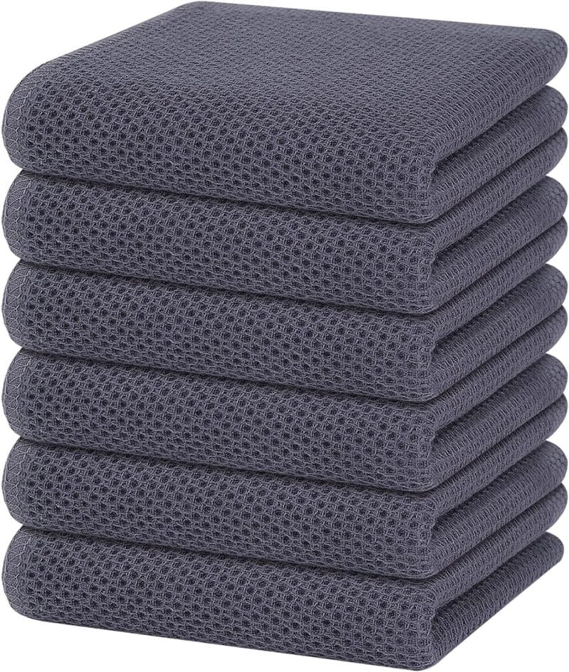 Homaxy 100% Cotton Waffle Weave Kitchen Dish Towels - Image 112