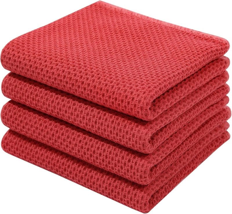 Homaxy 100% Cotton Waffle Weave Kitchen Dish Towels - Image 163
