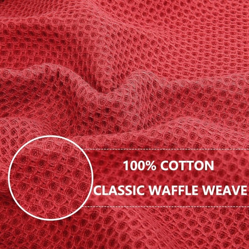 Homaxy 100% Cotton Waffle Weave Kitchen Dish Towels - Image 164